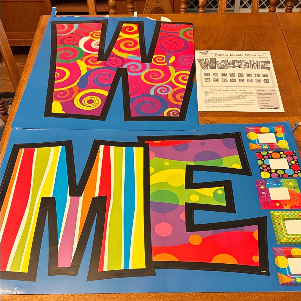 Razzle-Dazzle Welcome Poster Set